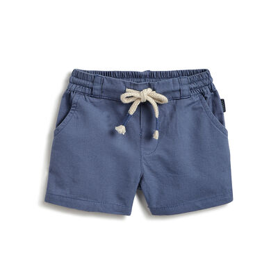 Boys Medium Light Blue Solid Shorts